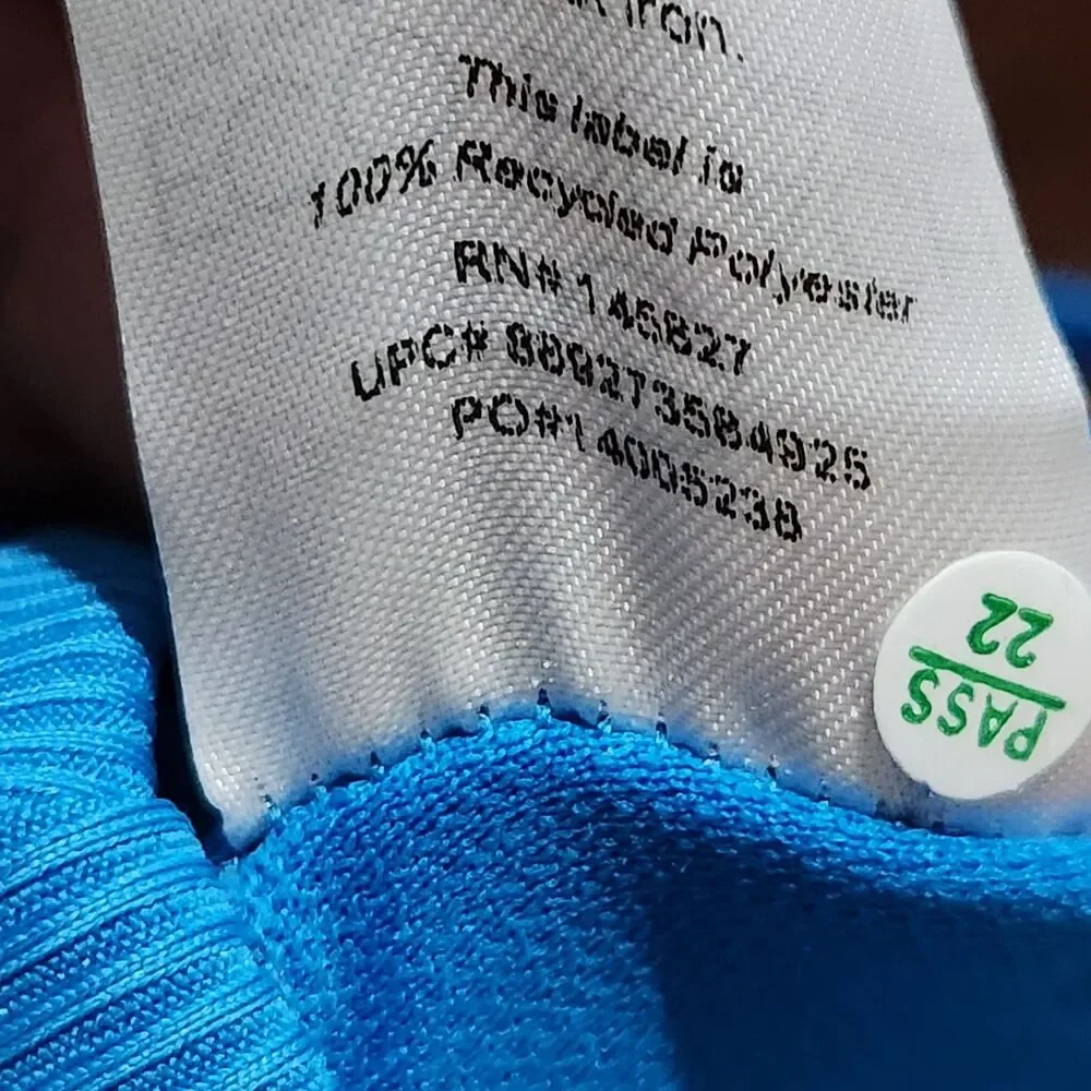 Eco Beach Swim Top Size Large Blue Adjustable Straps .  New - Picture 13 of 14